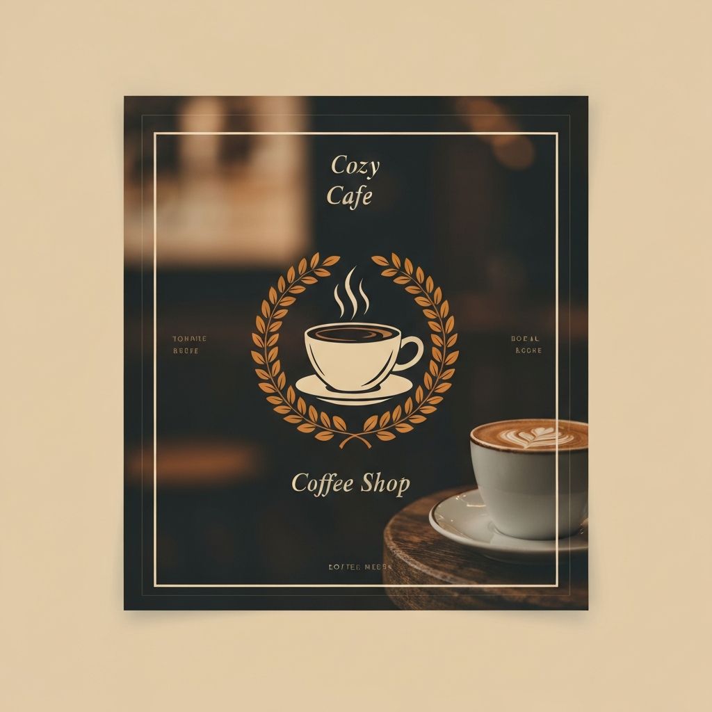 카페 브랜딩 소셜미디어 광고 세트